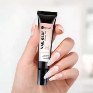 Fast Dry Long Lasting Press on Nail Glue Fake Tips Adhesion Custom Strong Semi Solid Nail Glue No UV in Tube with Logo