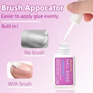Fast Dry Nail Glue Acrylic False Nail Tips Glue Gel for Fast Extension Super Bond Rhinestones False Nails Mini Glue