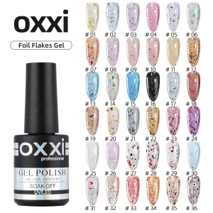 Foil Falkes Gel OEM ODM Professional Gel Nail Polish Supplies Semi-permanent Chunky Glitter UV Gel Nail Polish