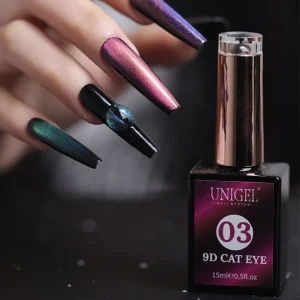 For 12 Colors 9D Cat Eye Eco Friendly Nail Gel Polish Galaxy Effect Removable UV Gel Set Long Lasting 15ml Salon OEM