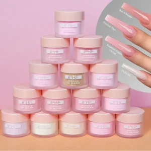 Free Sample Oem Odm Brand Nail Acrylic Powder Pink Jar Custom Logo Acrylic Nail Supplies Acrylic Powder