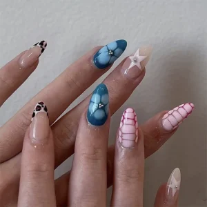 French Acrylic High Quality False Artificial Press on Nails
