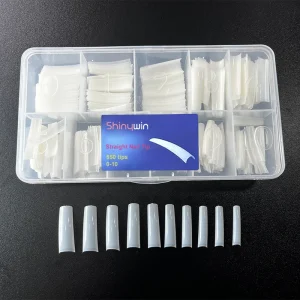 French Salon Square Nail Tips Extra Long Straight Nail Tips Thin Flexible Straight Form