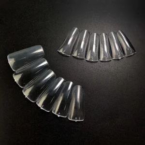 Full Cover 504pcs bag Artificial False Capsule Unique Desien Nail Tips Clear Duck Nail Tips Large