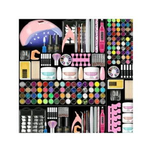 Full Set 42 Color Special Nail Tools and Lamp for Beginners Home Use