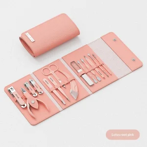 Full Set High Quality Durable Carbon Steel Dead Leather Cutters Manicure Tools 14 Piece Portable Nail Clipper Kit Adult