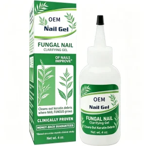 Fungal Nail Clarifying Gel 4oz Herbal Nail Repair Gel Clear Keratin Debris For Discolored Damaged Nails