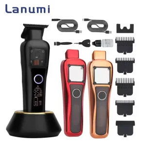 G27 9500RPM Hair Trimmer 5 Cr DLC Coated Blade 2000mAh Battery USB Charging Base for Hotel Use
