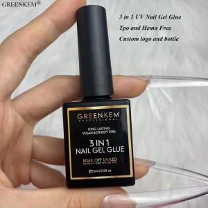 GREENKEM Factory Price Private Label High Quality UV Gel Nail Tip Glue Gel Nail Glue Gel for Tips