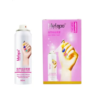 Gel Nail Polish Color Art Spray Kit Set Kid Friendly Washable OEM Glitter
