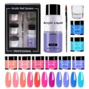 Gel Nails Clear Acrylic Powder OEM Factory Vendors Private Label 10kg Bulk Custom Nude Color 2 in 1 Acrylic Powders