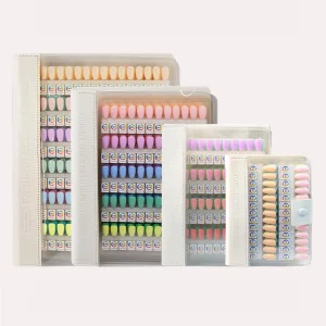 Gel Polish Display Book Magnetic Tips Portable Remover Acrylic Color Card Book Nail Magnetic Display Book for Nails Salon