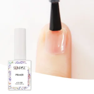 Gel Polish Primer Acid Free Non Toxic 12ml UV Gel Clear Natural Resin 60s LED Cure Professional Salon Use 4 Steps Air Dry