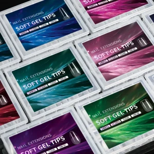 Gel X Nail Tips Swatch Display Handmade Sandwich Dual Forms Full Coverage Mong Tips Single Bags Size