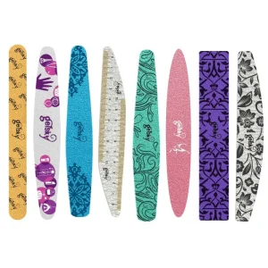 Gelsky Customized Nail Files 100 180 80 120 150 240 Grit Double Sides Zebra Nail File