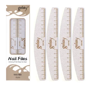 Gelsky Emery Paper 8 Pcs Nail File Set of Nail Files Manicure Tool Professional High Abrasion Resistance Nail File Kit
