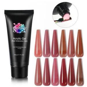 Gelsky Pure Color Nail Gel Polish Long Lasting Poly Gel Nail Set Hard Poly Nails Gel