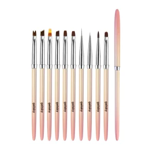 Gelsly Nail Art Brush Set Professional 3D Brush Nails Nail Gel Brush