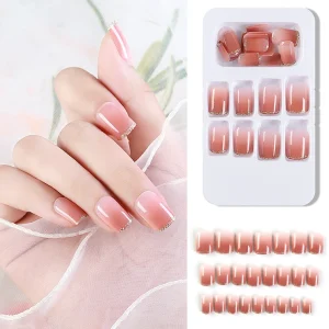 Glitter Decor Artificial False Nails Manicure Salon Nail Extension Press on Nails