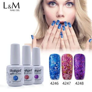 Glitter Gel 15ml Nails Salon Esmalte Gel Nail Polish