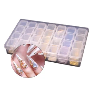 Gold Color Nails Art Kit Stones Charms Gems Diamond Rhinestones Manicure Sets Nail Art Decoration with Boxes