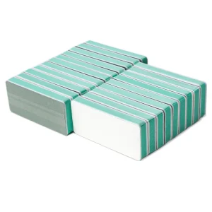 Good Quality Square Sponge Polishing Block Double sided Nail Polish Buffer 1000 Grit OEM Nail Polish Shiny Nail File 9*4*1.3cm