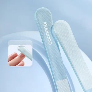 Goodgudi Double Ended Nano Glass Nail File Nail Polishing Buffer Shiner Portable Manicure Pedicure Nail Care Tool