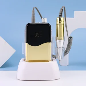 Gradient Handpiece Machine 35000rpm Portable Cordless Electric Nail Drill Rechargeable Polisher Manicure Pedicure