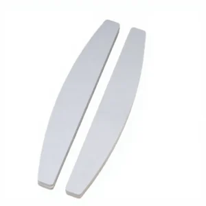 Grey Luxury Durable Nail Buffer 100 180 Grain Customize Logo Packaging Professional Disposable Double Sided Half Moon Sponge