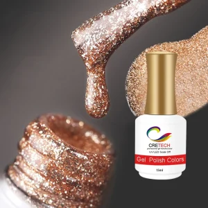 HEMA Free Platinum Color Uv High shinny Platinum Gel Polish Shinning Glitter Nail Lacquer OEM ODM Gel Manufacturer