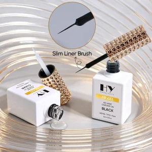 HEMA TPO Free 15ml UV LED 60s Cure No Wipe 3D Nail Art Chrome Nail Decorations Stick Rhinestones Rub Powder OEM