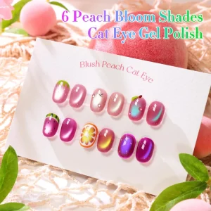 HEMA&TPO FREE Cat Eye Gel Polish Private Label 1kg Bulk Nail Paint Cat Eye Gel Holographic Nail Polish Custom Logo