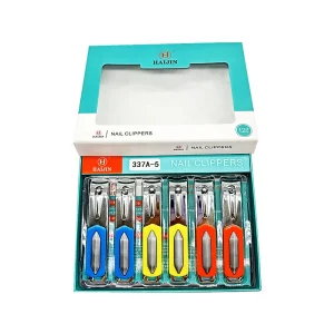 HJ 337A 5 Factory Direct Carbon Steel sharp Nail Clippers Flat Mouth Large Nail Cutter with File Blade