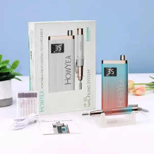 HOWYEA Electric Nail Drill Machine Electric Nail File Set Nails Manicure Low Noise Portable Design for Home Hand Tool