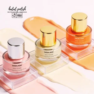 Halal Certified Breathable Nail Varnish Water Oxygen Permeable Vegan Cruelty Free Nail Polish Multiple Shades