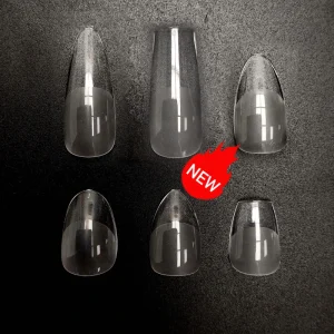 Half Matt Thick Full Cover Coffin Stiletto Almond Nail Tips False Short Medium Long Square Soft Gel Nail Tips