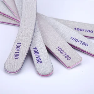 Half Moon Grey Nails Files Nail Art Sanding Salon Buffer Straight Nail File Manicure Tools