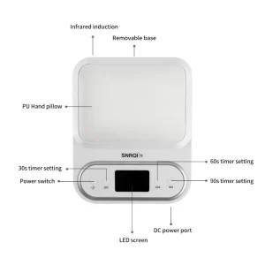 Hand Pillow Nail Digital Display LED Nail Desk Lamp Rectangular Gel UV Nail Lamp