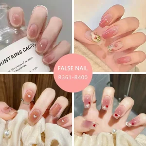 Hand made Ballerina Good Quality Coffin False Nails Full Cover Press on Designer Nail Tips