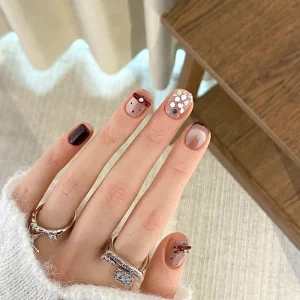 Handmade ABS Plastic Customized Manual Nail Art for Fingers 10 Pcs Set