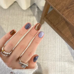 Handmade Artificial Nails Square Shape ABS Plastic Press On Nails for Girls Finger Use 10 Pcs set
