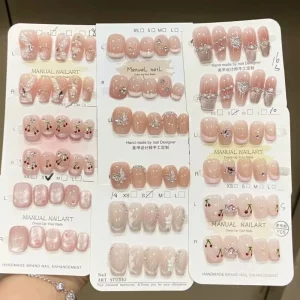 Handmade Custom Blind Box False Nails for Wearing Stiletto Shape Nails for Resale Handmade Press on Nails Luxury