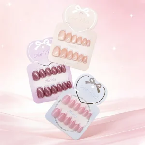 Handmade French Tip Square Press ABS Fake Nails Set Full Cover Ready Wear 12pcs Factory Direct OEM ODM