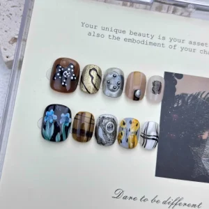 Handmade Nail Art with Unique Designs High end Look and a Flattering Instagram worthy Style