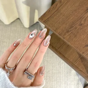 Handmade Press on Nails Nail Art ABS Plastic Fashionable Luxury Full Cover for Fingers