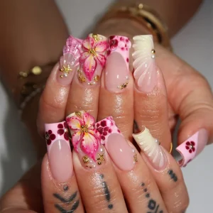 Handmade Wearable Nails Almond Solid Color Electroplating Art Nail Pieces Finished Detachable Wearable Nails Christmas Manicure