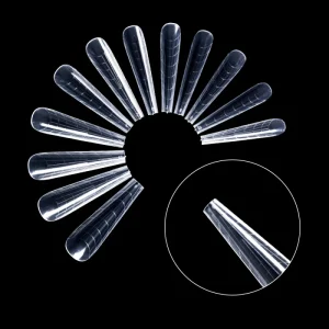 Hanyinails Quick Building ABS Acrylic Nail Forms Thread False Finger Extension Tools Artificial Nail Art Tips Mold
