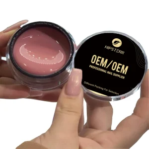 High Density Light Pink Camouflage Builder Nail Gel Self Leveling Liquid Gel Nail Builder Set 60ml Custom