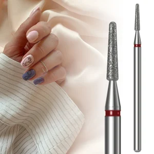 High End Diamond Nail Bit Russian Manicure Pedicure Tool Custom Flame Bur For Cuticle Remove