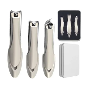High-End Imported German Mantis Nail Clippers Large Anti-Splash Nail Cutter Steel Curved Manicure Set for Personal Use